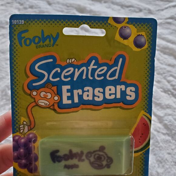 Vintage Foohy Scented Erasers Apple Grape 2004 Read Description - Picture 5 of 5
